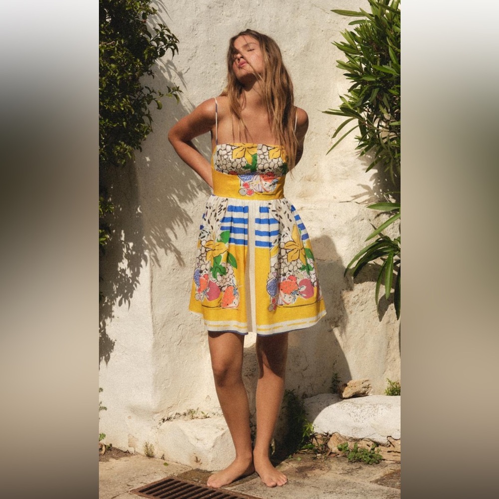 Floral Yellow Skirt